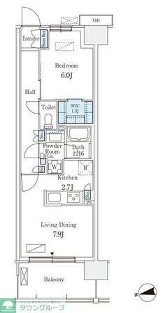 スカイグランデ津田沼の物件間取画像